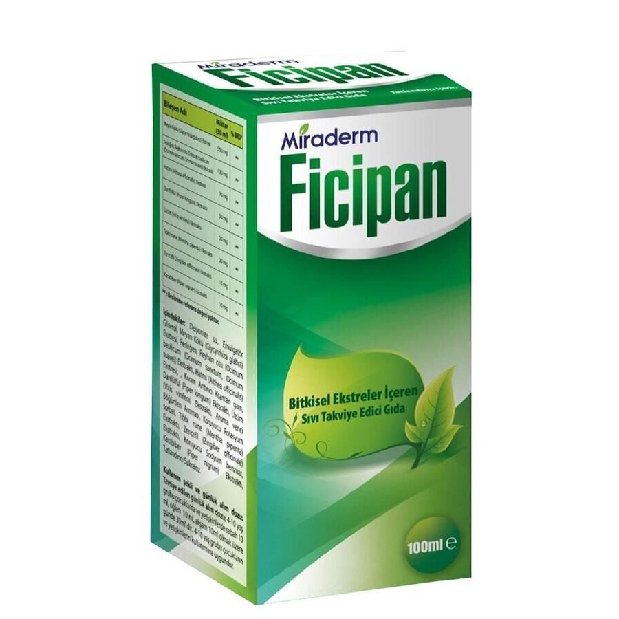 Miraderm Ficipan Herbal Extract Liquid Supplement 100ml