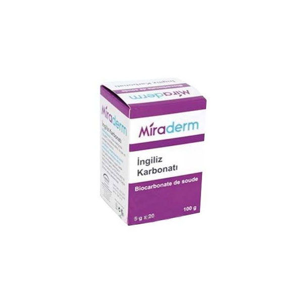 Miraderm British Baking Soda for Daily Use 20 x 5g