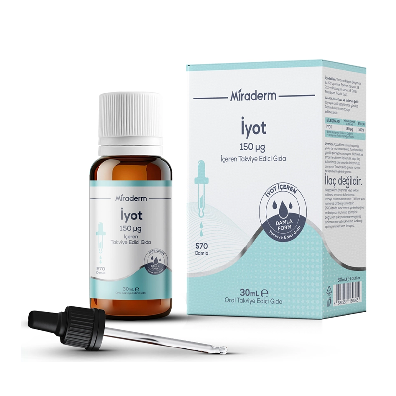 Miraderm Iodine Liquid Dietary Supplement 30 ml
