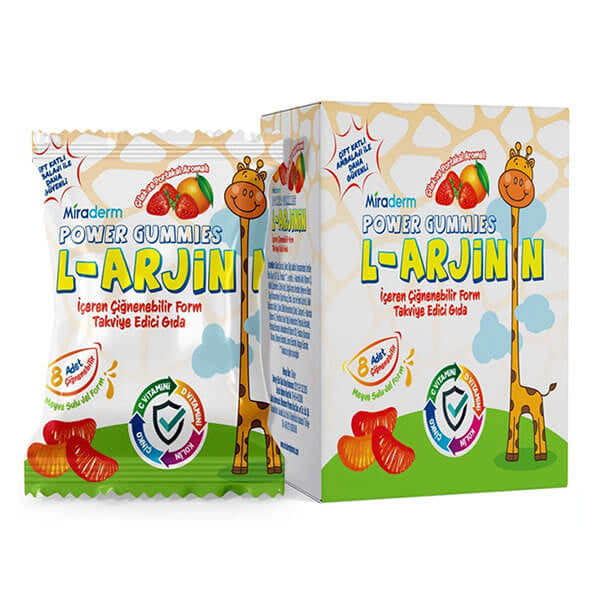 Miraderm L-Arginine Amino Acid Gummies 64 Count