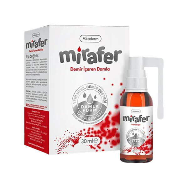 Miraderm Mirafer Liquid Dietary Supplement Drops 30 ml