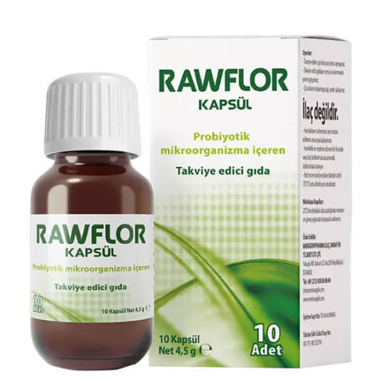Miraderm Rawflor Probiotic Supplement for Adults 10 Capsules