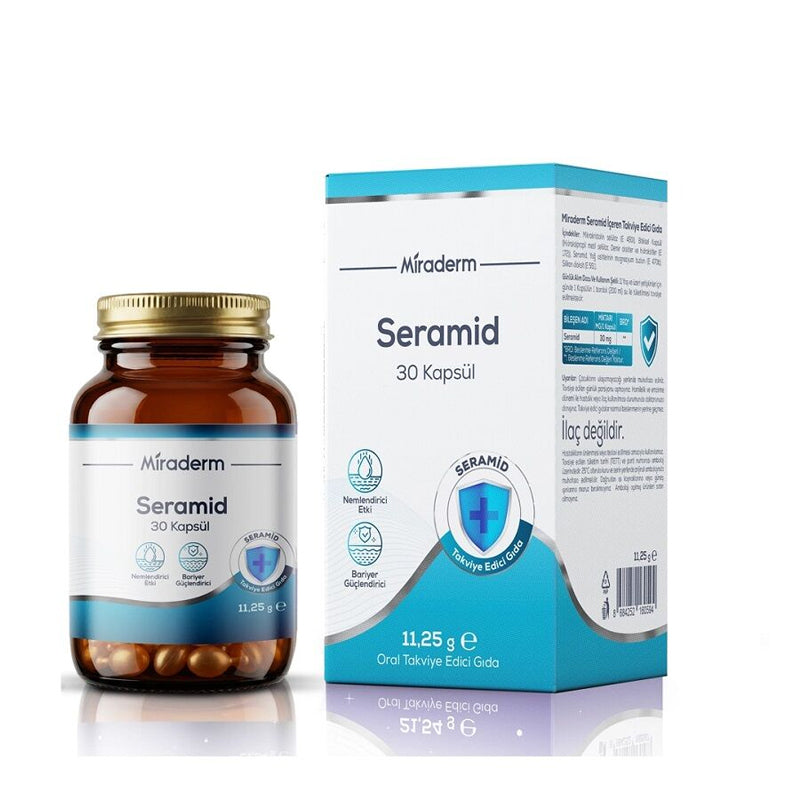 Miraderm Ceramide Dietary Supplement for Skin Hydration 30 Capsules
