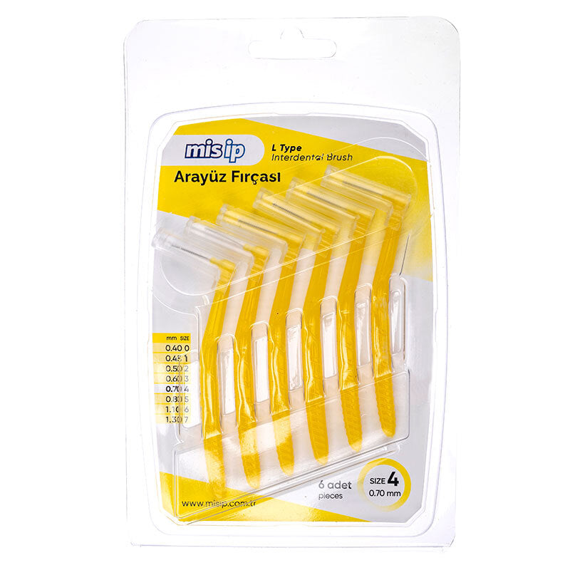 Mis Ip Interdental Brush 6 Pack - Size 4 - 0.70mm Oral Care