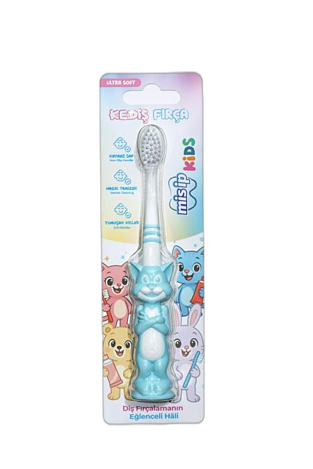 Mis Ip Kids Cat Toothbrush Soft Bristles for Children