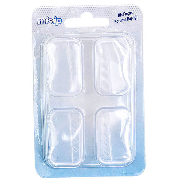 Misip Toothbrush Protection Covers for Travel and Storage 4-Pack