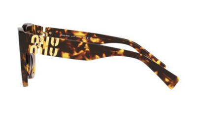 Miu Miu 01Y Vau-6s1 Patterned Brown Sunglasses 51mm