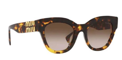 Miu Miu 01Y Vau-6s1 Patterned Brown Sunglasses 51mm