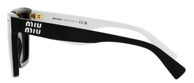 Miu Miu 03Y 10G-5s0 Black Acetate Designer Sunglasses 54mm