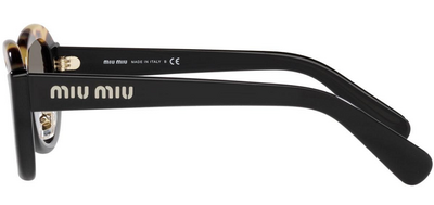 Miu Miu 05W 389-0A7 Black Acetate Gradient Sunglasses 53mm