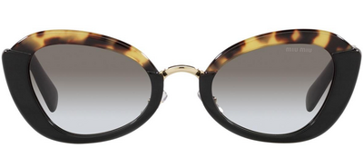Miu Miu 05W 389-0A7 Black Acetate Gradient Sunglasses 53mm