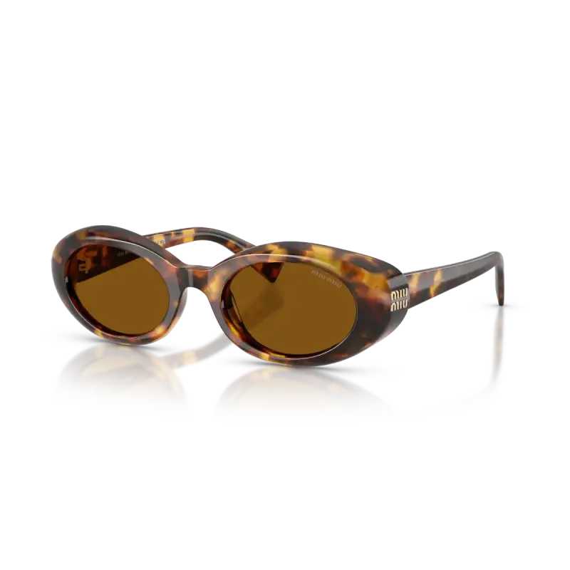 Miu Miu 0MU B09S Havana Brown Women Sunglasses 52mm