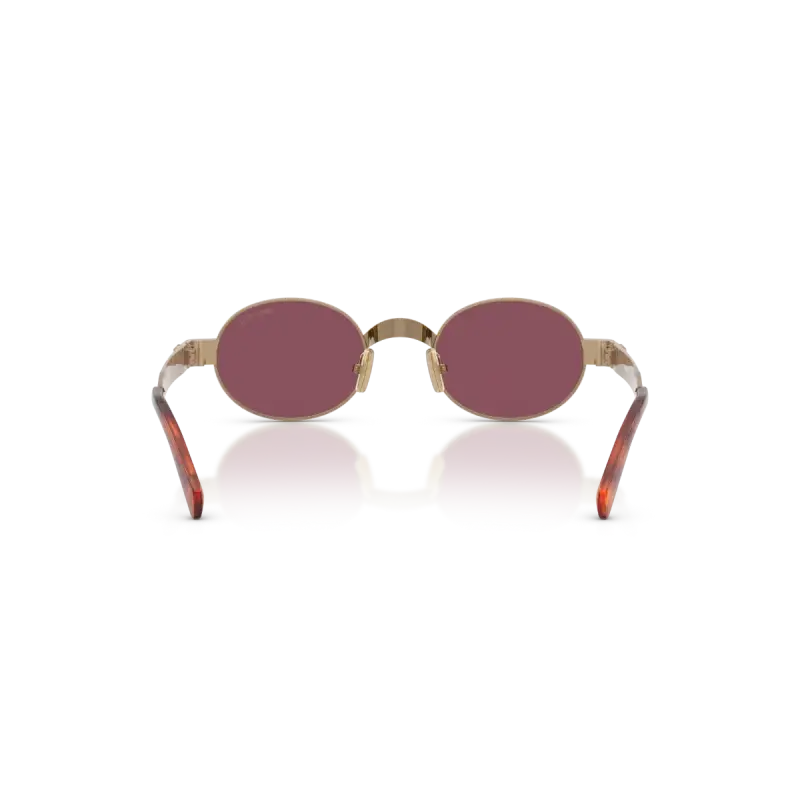 Miu Miu 0MU B51S Women's Designer Sunglasses Gold/Grey 47mm