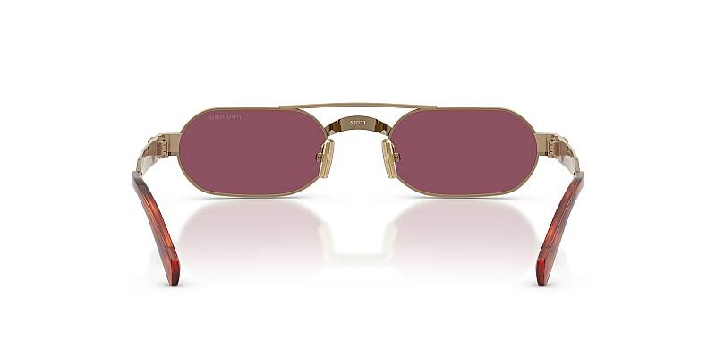 Miu Miu 0MU B52S Women's Sunglasses with Gold Frames 52mm
