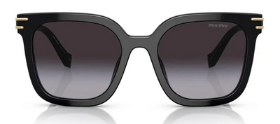 Miu Miu 13W 1Ab-5d1 Black Acetate Gradient Sunglasses 55mm