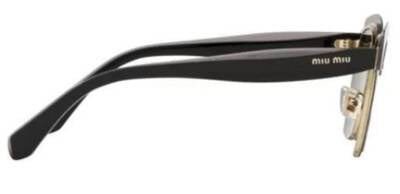 Miu Miu 53T Cat-Eye Sunglasses with Yellow Metal Frames 53mm