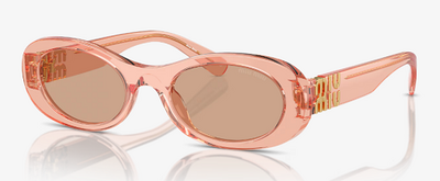 Miu Miu SMU 06Z 13T-1P1 Transparent Pink Sunglasses 50mm