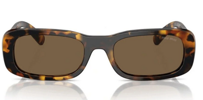 Miu Miu SMU08Z VAU-06B Patterned Brown Sunglasses 53mm