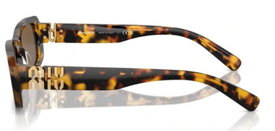 Miu Miu SMU08Z VAU-06B Patterned Brown Sunglasses 53mm