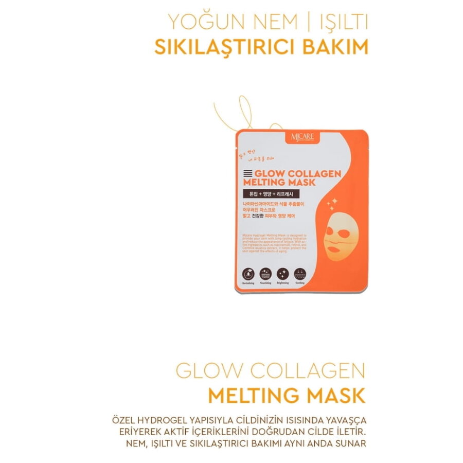 Mjcare Glow Collagen Hydrojel Transparent Melting Mask