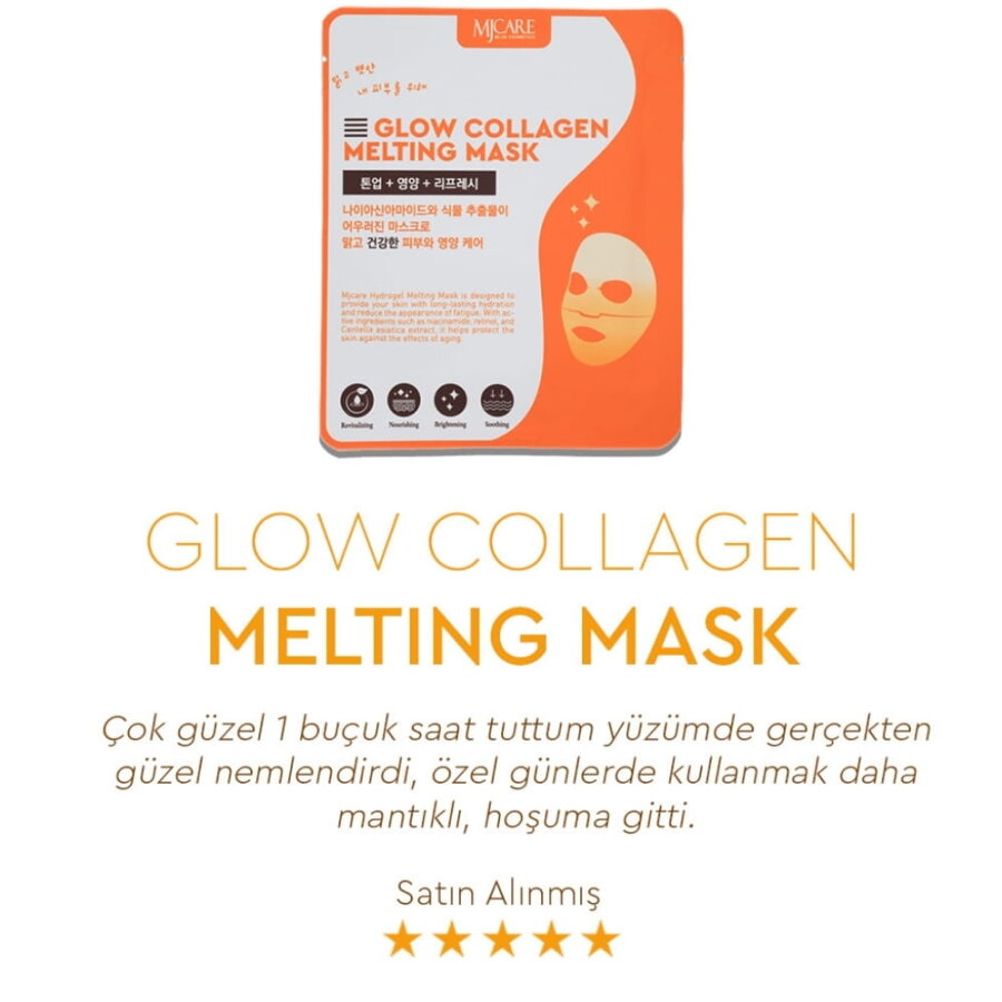 Mjcare Glow Collagen Hydrojel Transparent Melting Mask