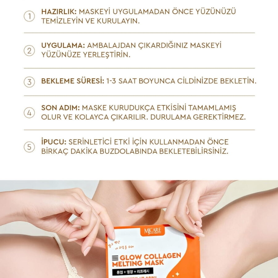 Mjcare Glow Collagen Hydrojel Transparent Melting Mask