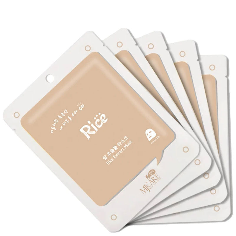 Mjcare Rice Extract Mask Brightening Sheet Mask 5 x 22g