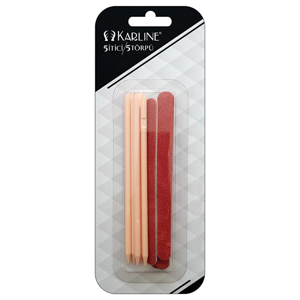 Karline Manicure Sticks and Nail Files Set (10 Pieces)