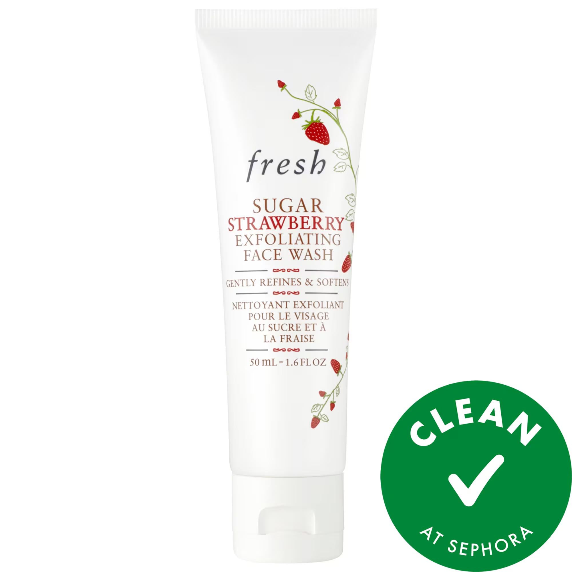 Mini Sugar Strawberry Exfoliating Face Wash - Gentle Exfoliant for Smooth Skin Mini Sugar Strawberry Exfoliating Face Wash for Smooth Skin exfoliating face wash, sugar scrub face wash, gentle face cleanser, skin smoothing face wash, natural ingredients face care, skincare, mini size, travel skincare, daily skincare routine, smooth skin, healthy-looking complexion, hydrated skin, antioxidant-rich, suitable for normal skin, suitable for dry skin, suitable for combination skin, suitable for oily skin
