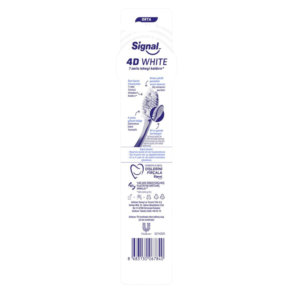 Signal 4D White Expert Medium Toothbrush