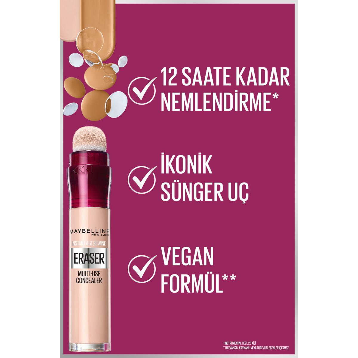 Maybelline Instant Anti Age Eraser Concealer - High Coverage, Anti-Aging, Brightening Under-Eye Coverage Maybelline Instant Anti Age Eraser Concealer - Anti-Aging Coverage Concealer, Anti-aging concealer, Maybelline Instant Anti Age Eraser, Under-eye concealer, High coverage concealer, Makeup, Cosmetics, Beauty products, Skincare, Dark circle concealer, Fine line concealer, Brightening concealer, Goji berry extract, Instant Anti Age Eraser formula
