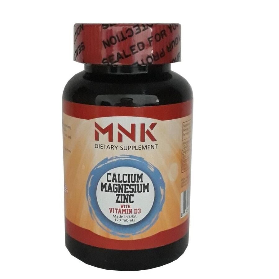 Mnk Calcium, Magnesium & Zinc with Vitamin D Supplement 120 Tablets