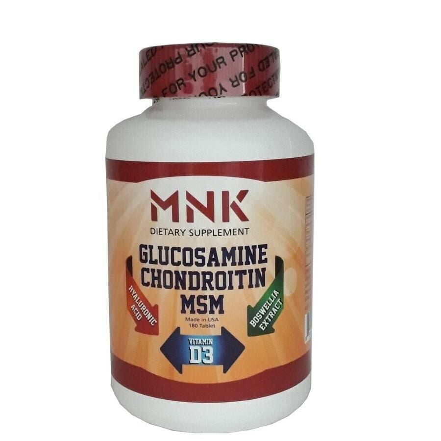 Mnk Dietary Supplement Glucosamine Chondroitin MSM & D3 180 Tablets