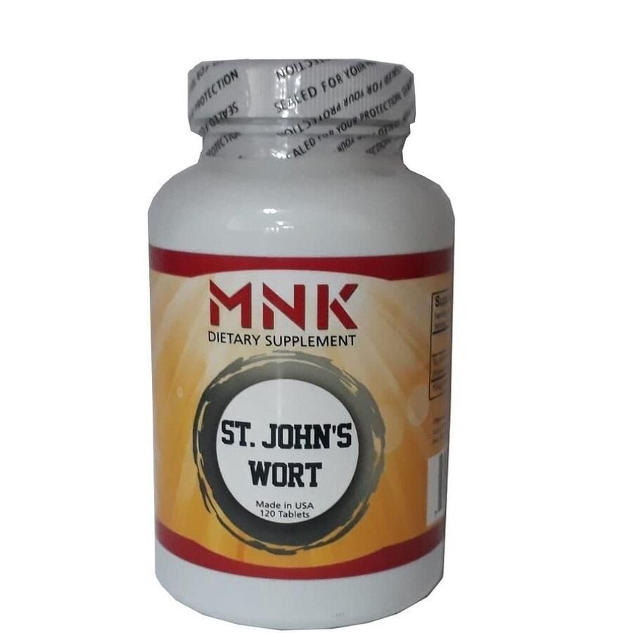 Mnk St. John's Wort Extract Dietary Supplement 120 Tablets