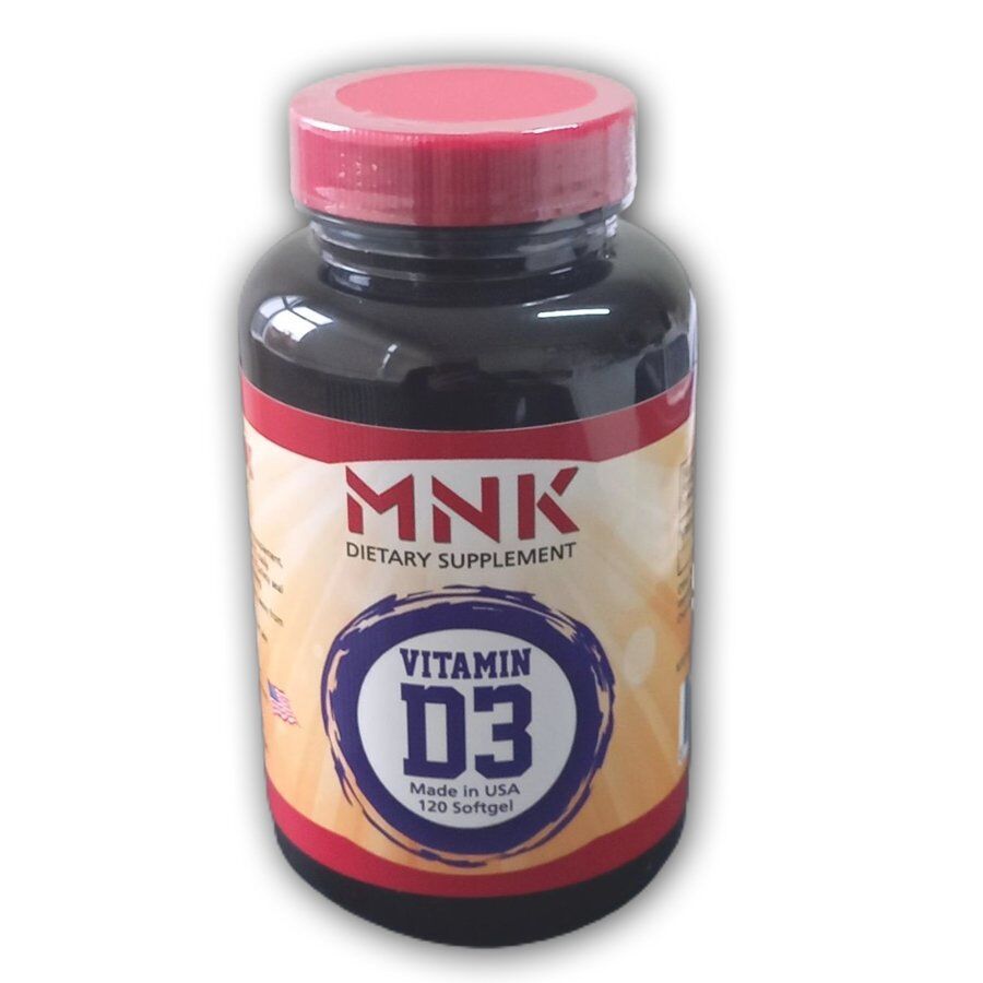 Mnk Dietary Supplement Vitamin D3 1000 IU Softgels 120 Count