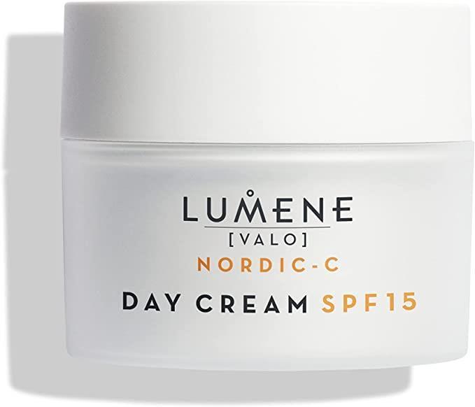 lumene day cream spf 15 front view, lumene day cream spf 15 texture Lumene Day Cream SPF 15 - Brightening & Anti-Dark Spot | 1.7 Fl Oz Lumene Day Cream SPF 15 - Brightening & Anti-Dark Spot lumene, day-cream, spf-15, vitamin-c, brightening, vegan, skincare, anti-spot, moisturizer, ai-generated