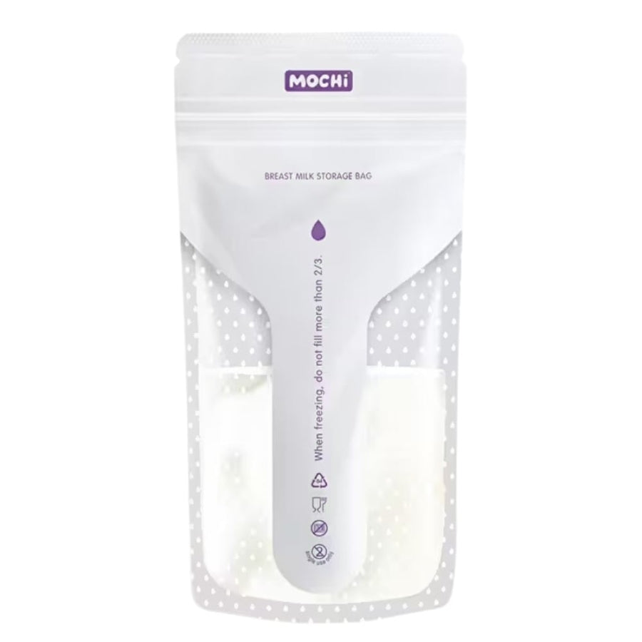 Mochi Breast Milk Storage Bags Leak-Proof Design 25 Count