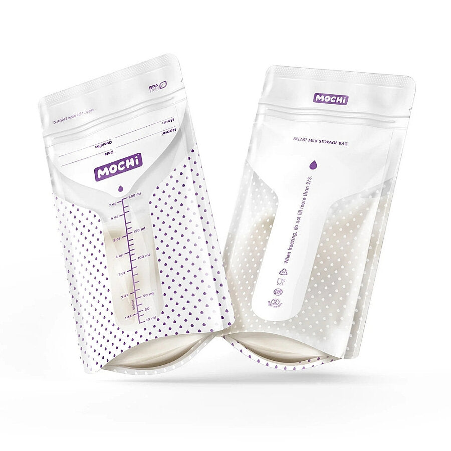 Mochi Breast Milk Storage Bags Leak-Resistant 200 ml 50 Count