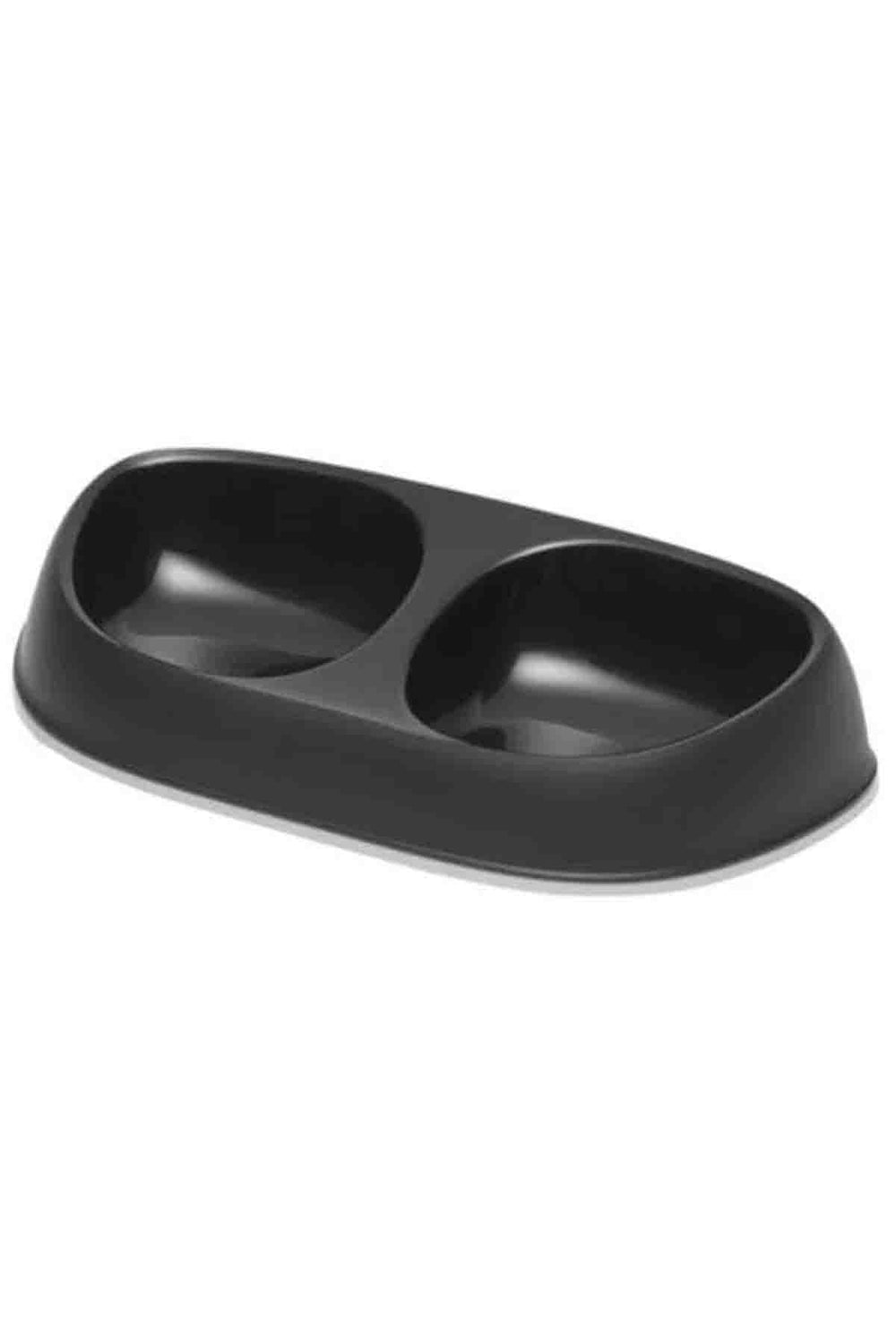 Moderna Sensibowl Double Pet Feeding Bowl Black 2x200ml