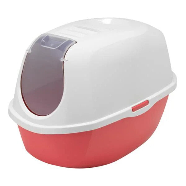 Moderna Smart Enclosed Cat Litter Box Odor Control Red 53cm