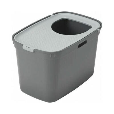 Moderna Top Cat Top-Entry Litter Box Odor Control Gray 59cm