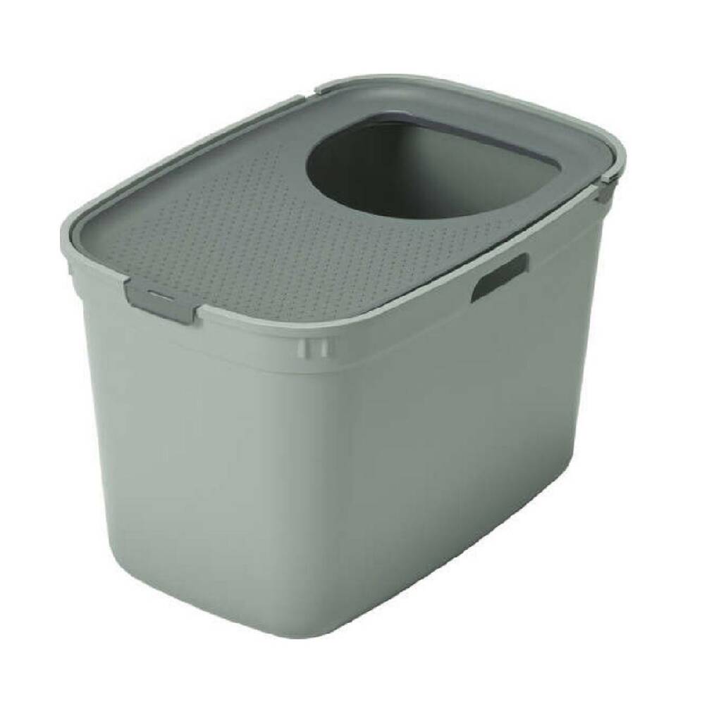 Moderna Top Cat Top Entry Litter Box Grey & Green 59 cm