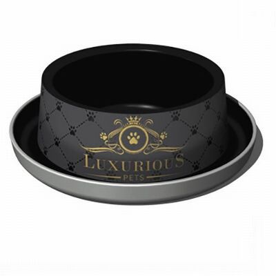 Moderna Trendy Luxurious Plastic Cat Bowl Non-Slip 350 ml