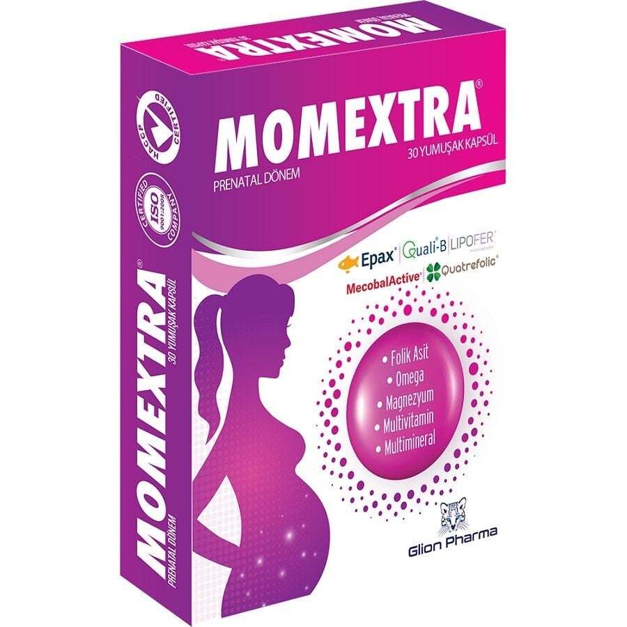 Glion Pharma Momextra Multivitamin with Omega 3 30 Softgels