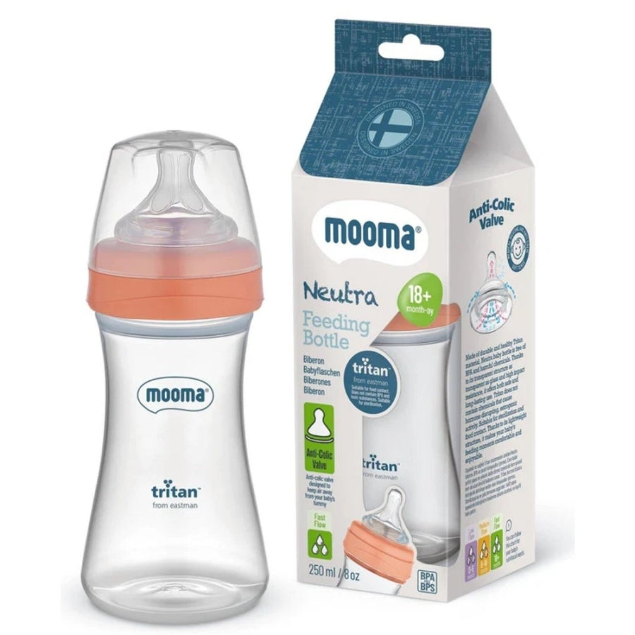 Mooma Neutra Anti-Colic Tritan Baby Bottle Coral 250 ml