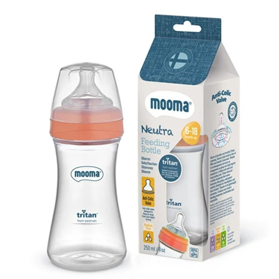 Mooma Neutra Anti-Colic Tritan Baby Bottle Coral 250 ml