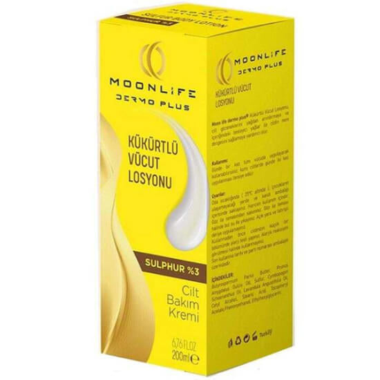 Moon Life Dermo Plus Sulfur Body Lotion for Clear Skin 200 ml
