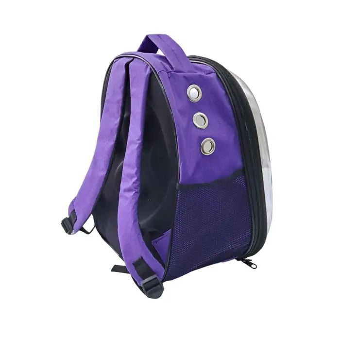 Petpretty Eco Astronaut Cat Carrier Bag in Purple