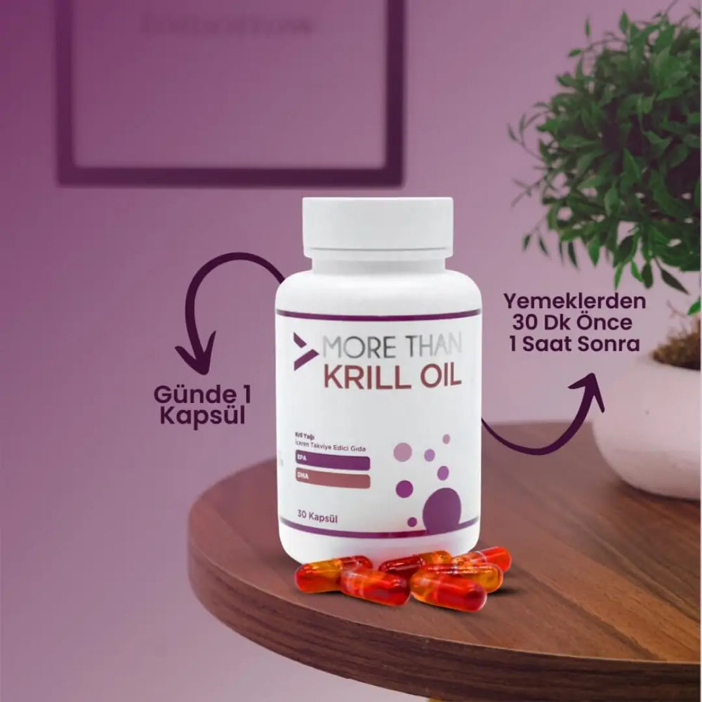 More Than Krill Oil Omega-3 Supplement 30 Capsules