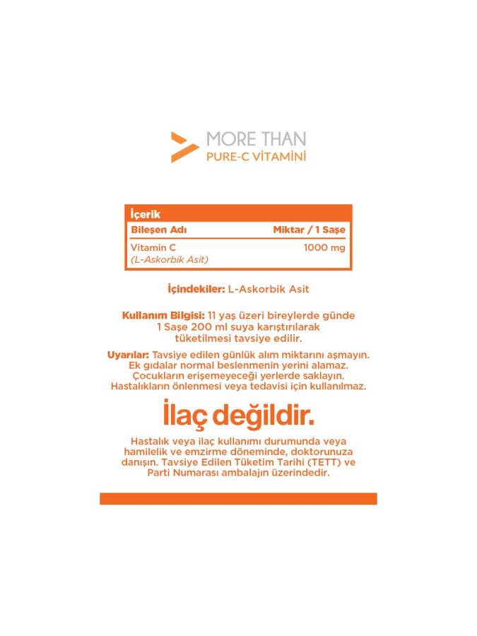 Holimer More Than Pure-C Vitamin Supplement Powder 100g